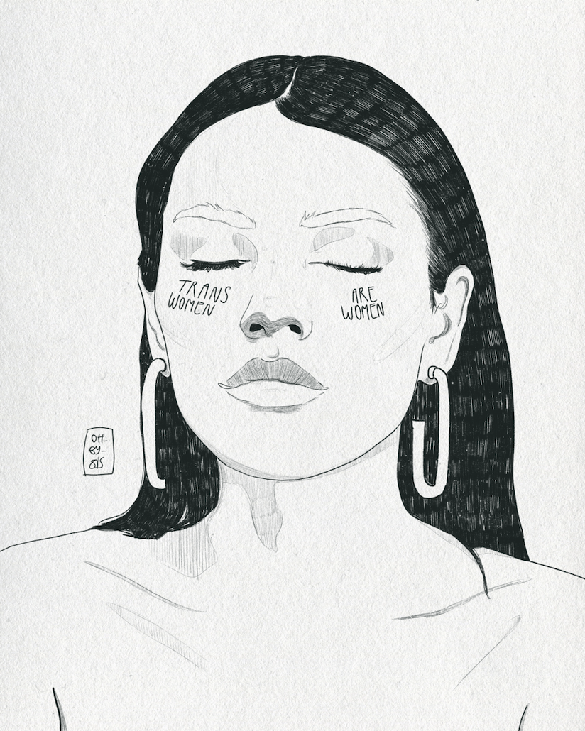 Illustration „Trans Frauen sind Frauen