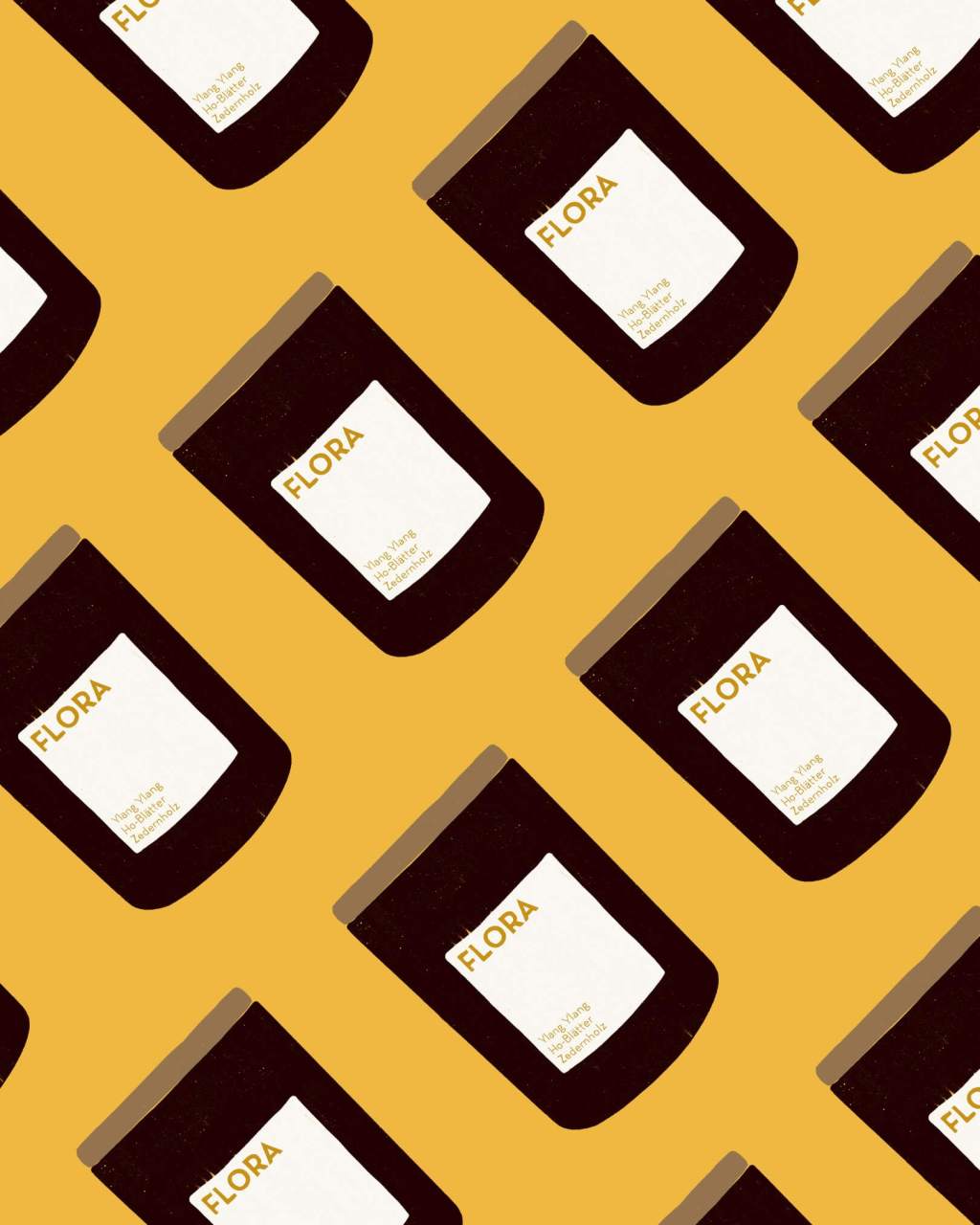 Product illustration for UpCandle Berlin — Flora candle visual